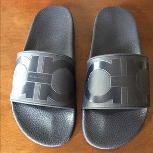 Ferragamo Groove Sandal Slides